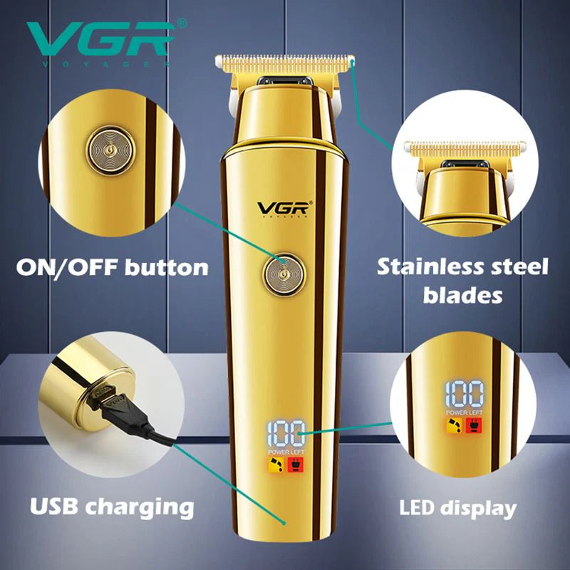 VGR Professional Electric Hair Trimmer Cordless Beard & Hair Clipper For Men Hair Cutter Machine