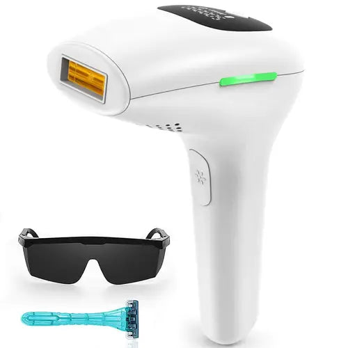 Babyverse Digital Disply IPL Hair Removal Device 900,000 Flashes – Painless Permanent Laser Epilator for Face & Body, 5 Energy Levels, Home Use Hair Removal Machine