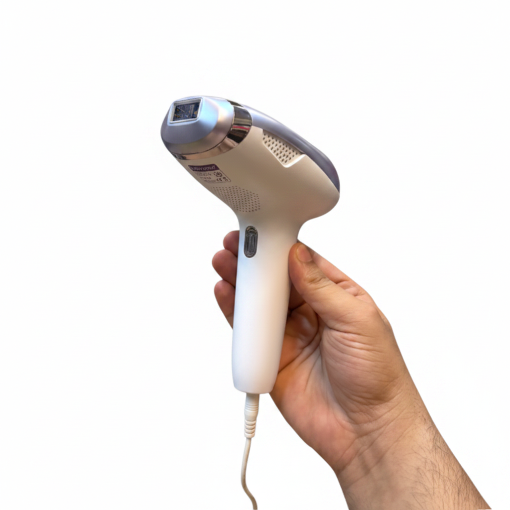 Babyverse Professional IPL Hair Removal Device SE10 – Painless 990000 Flashes, 9 Energy Levels, Ice Cooling Tech