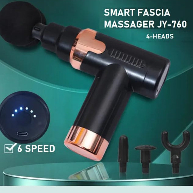Smart Fascia Gun - 4-in-1 Deep Tissue Muscle Massager