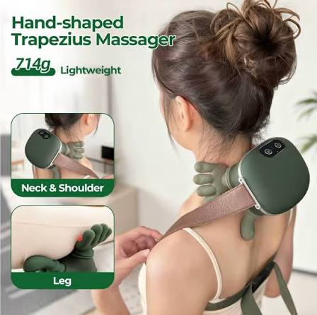 Electric Shoulder & Neck Massager – Deep Kneading Massage with Heat Function