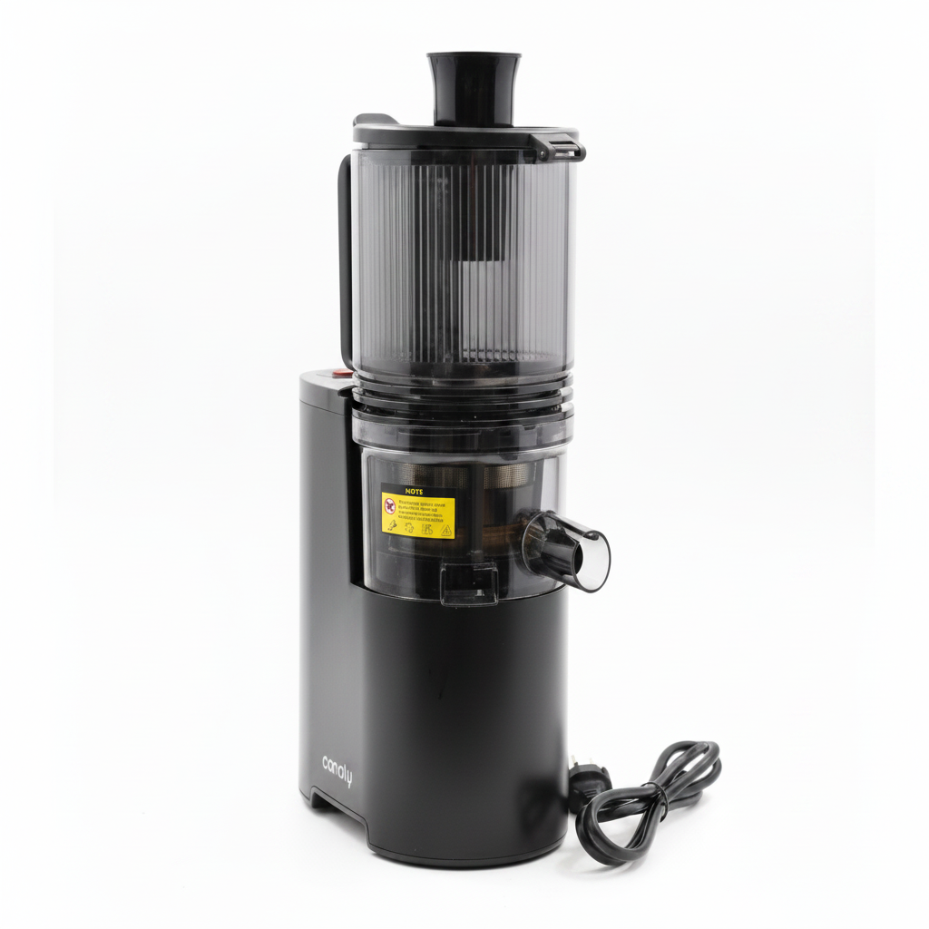 Canoly JE-75B Masticating Juicer – Big Feeding Mouth | Low-Noise Copper Motor | Juice & Pomace Separation