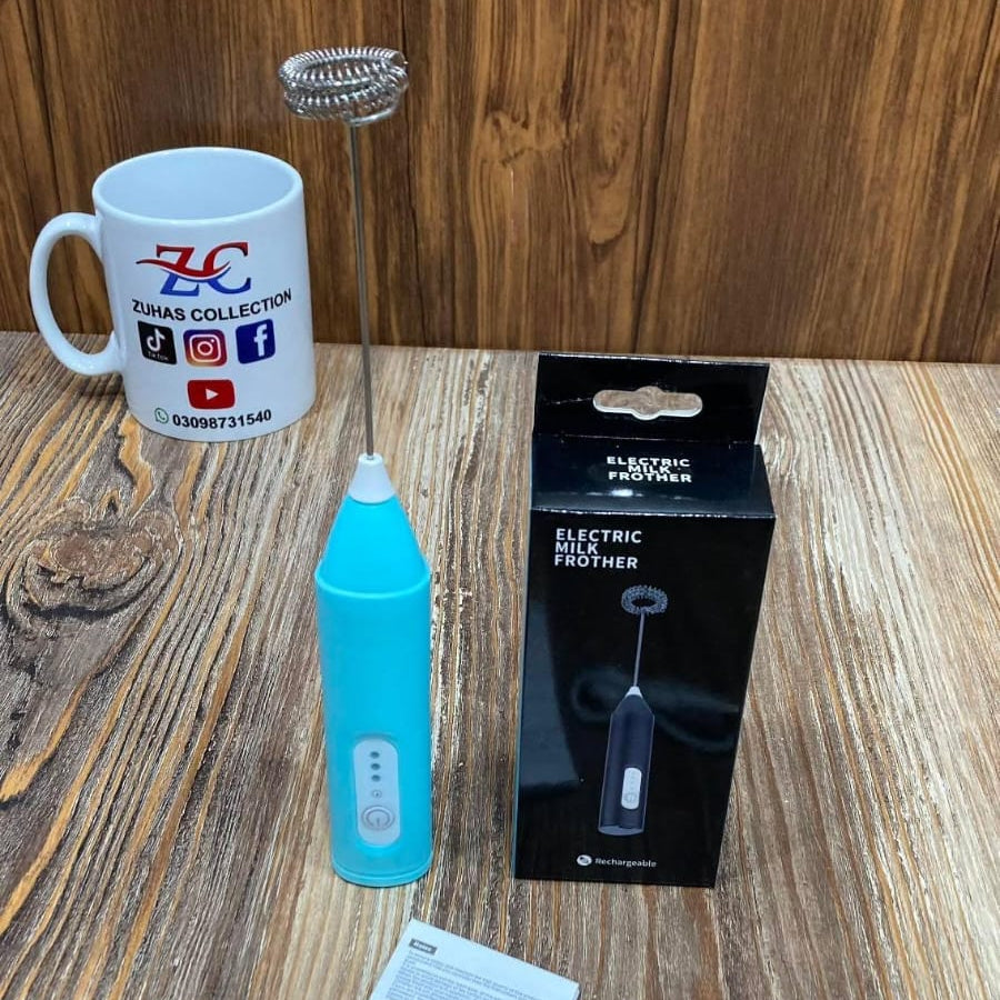 Rechargeable Electric Milk Frother Coffee Beater