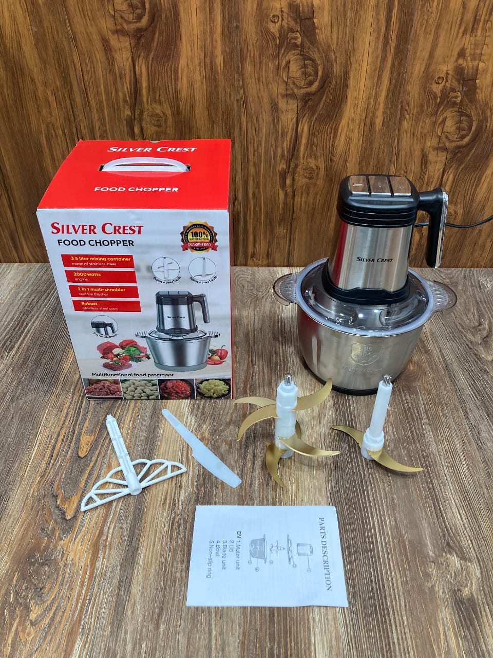 Silver Crest Meat Chopper 3.5L Double Blades