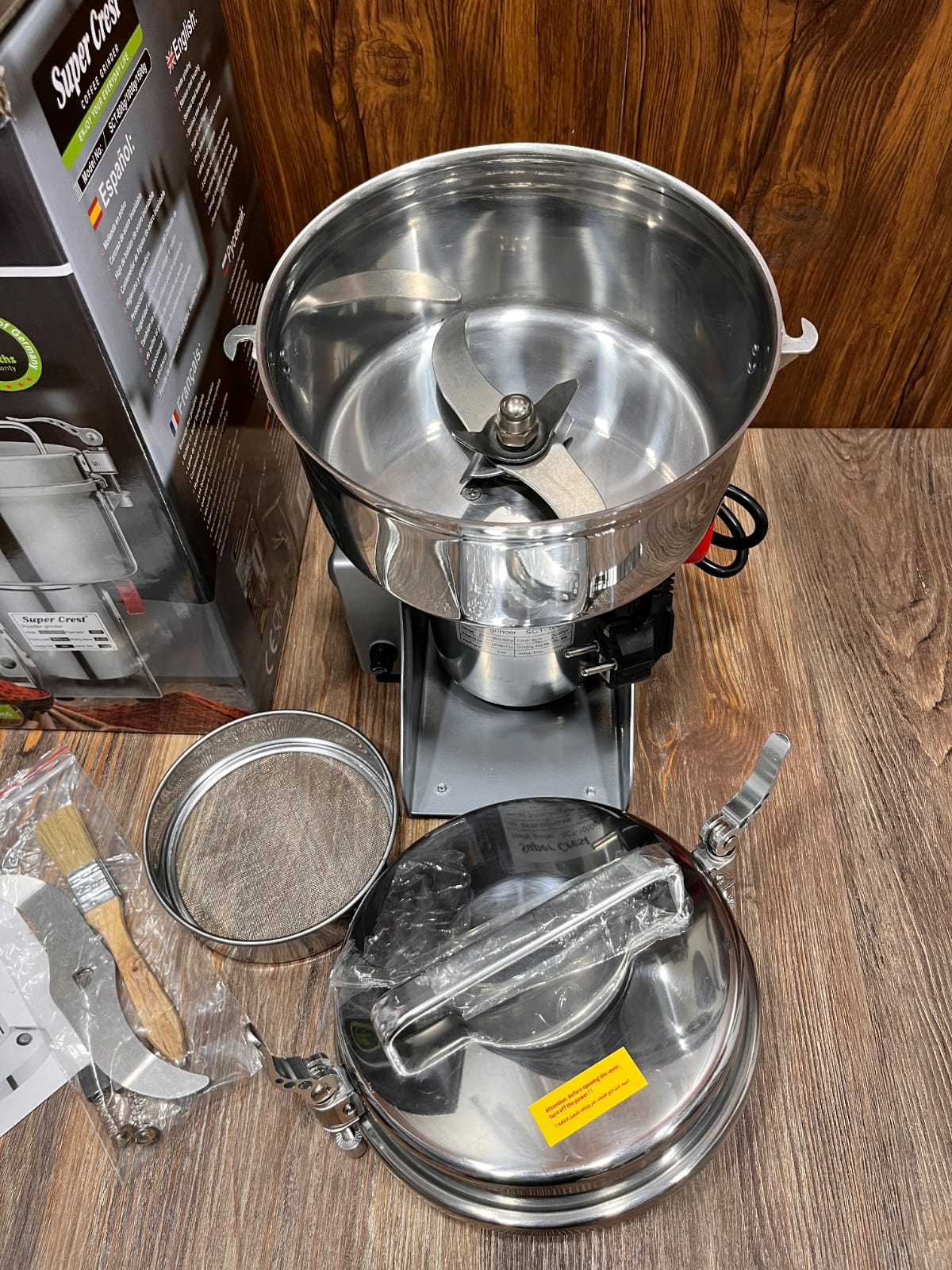 Super Crest Electric Powerful Powder/Cereal Grinder 150g - All Metal.