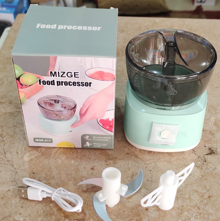 RECHARGEABLE MINI FOOD PROCESSOR & CHOPPER (MIZGE MGE-017)