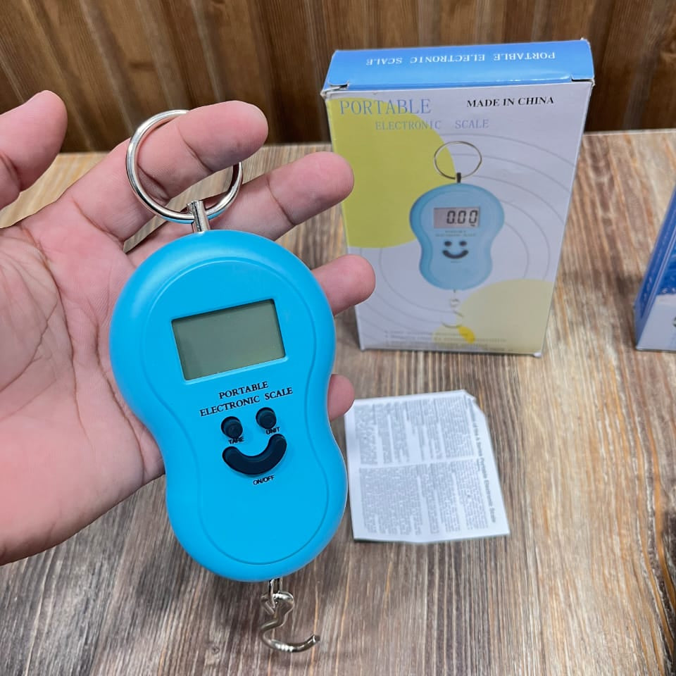 50kg/10g Portable Electronic Hanging Luggage Scale with Backlight LCD