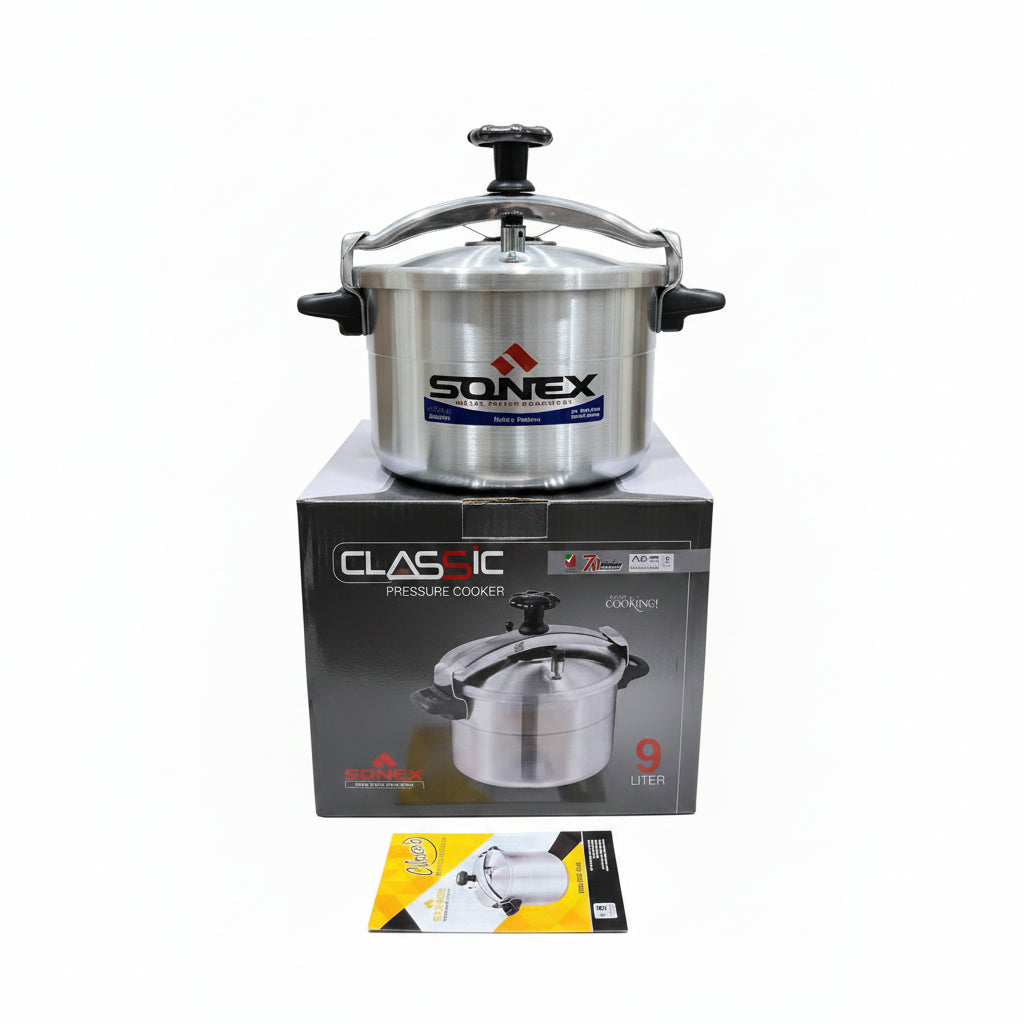 Sonex 9L Heavy Duty Pressure Cooker with Manual & Box