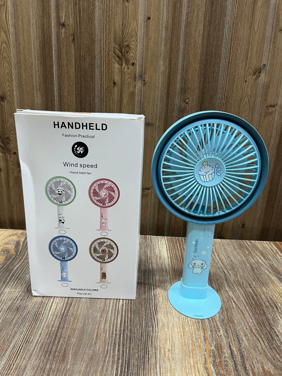 Handheld Mini Fan – Portable Cartoon Design, Adjustable Wind Speed | Kids & Travel Fan