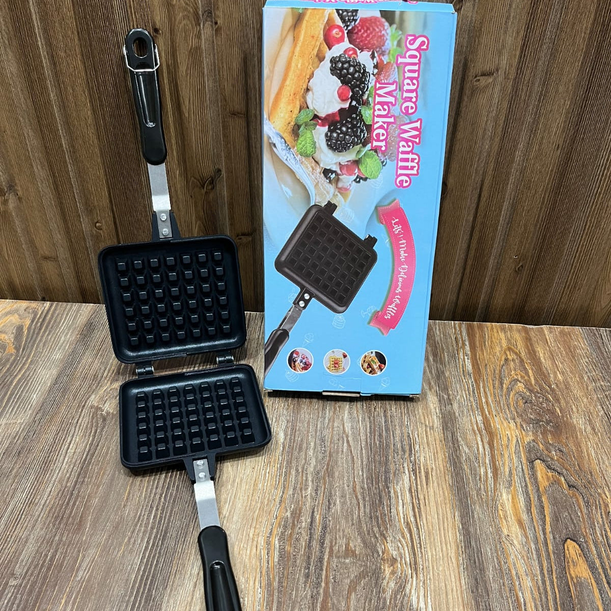 Non-Stick Stovetop Square Waffle Maker