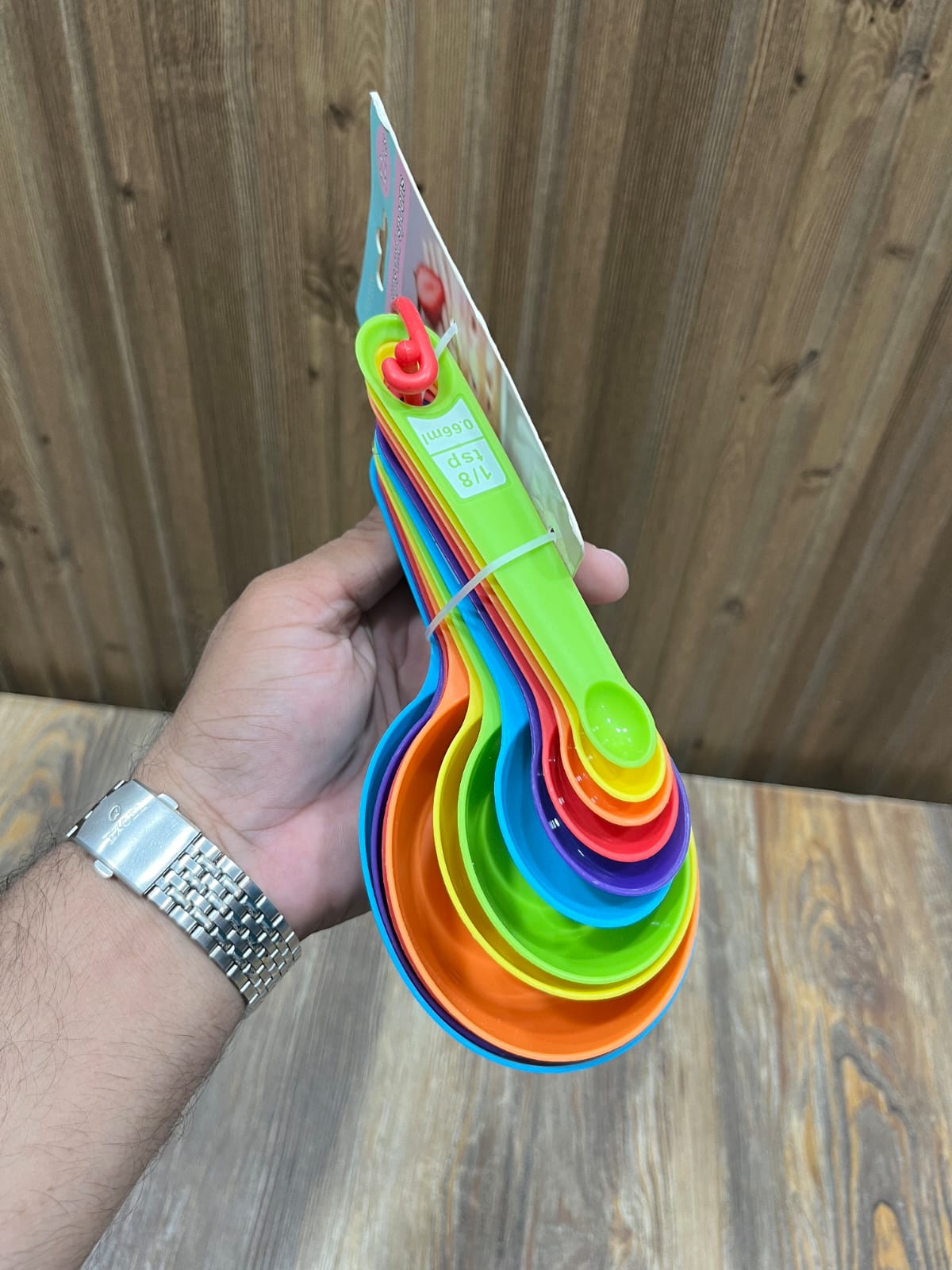 Lurwin 12-Piece Rainbow Measuring Cups and Spoons Set