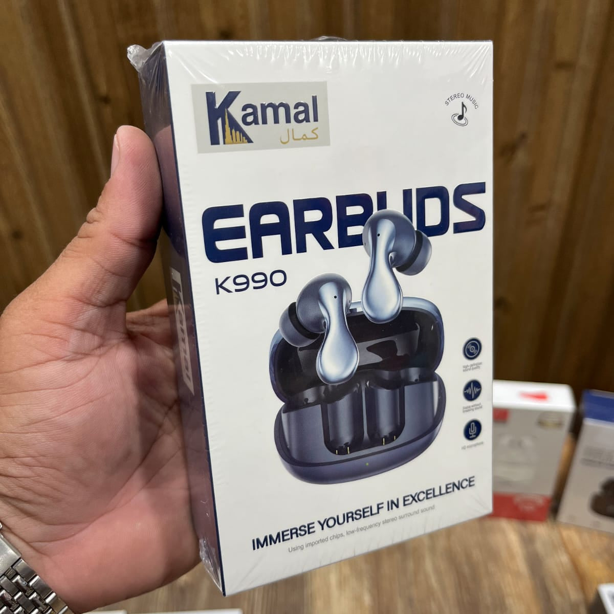 Kamal K990 Wireless Earbuds – HiFi Stereo Surround Sound, HD Microphone