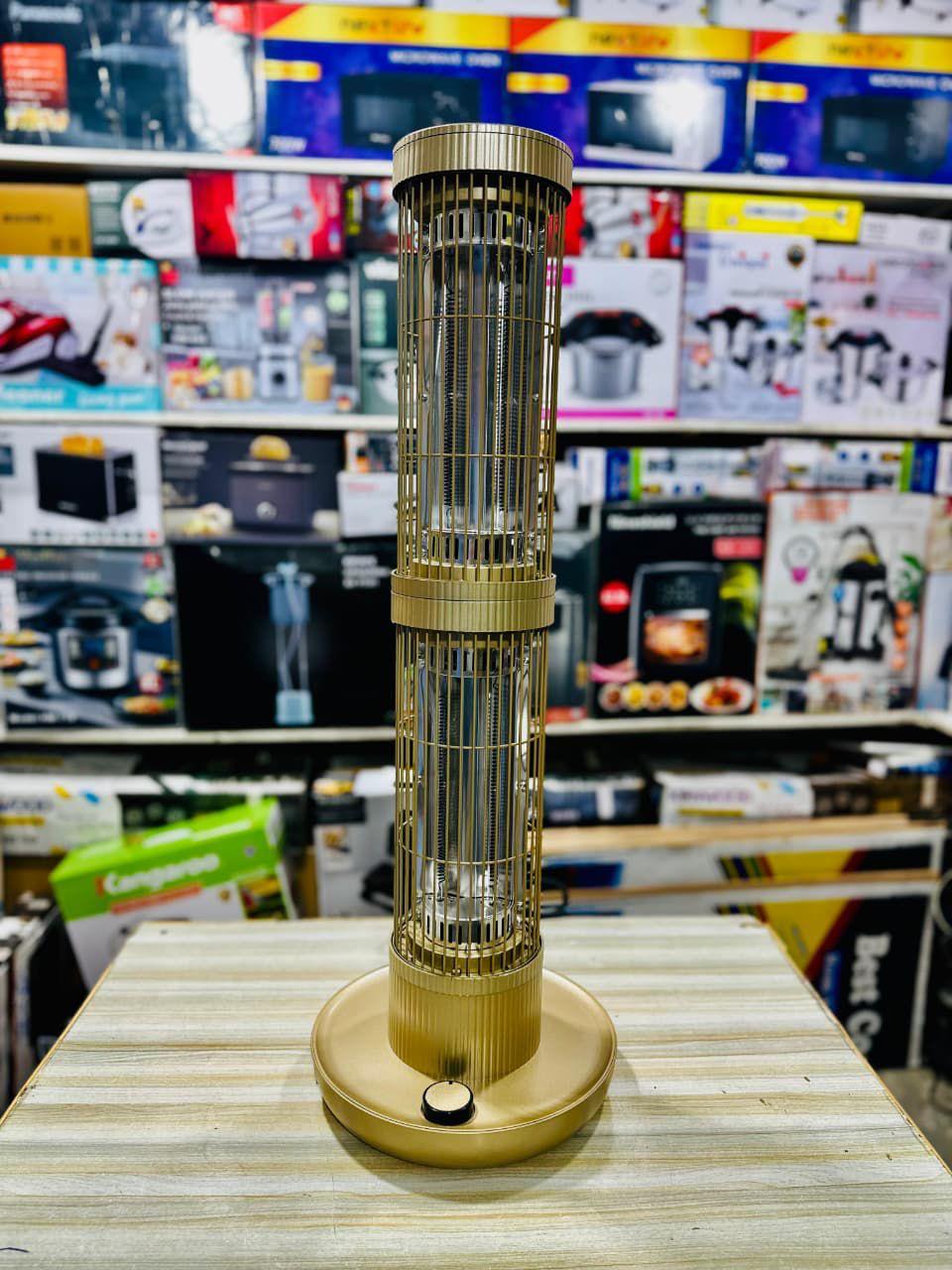 Golden Two-Tier Tower Heater