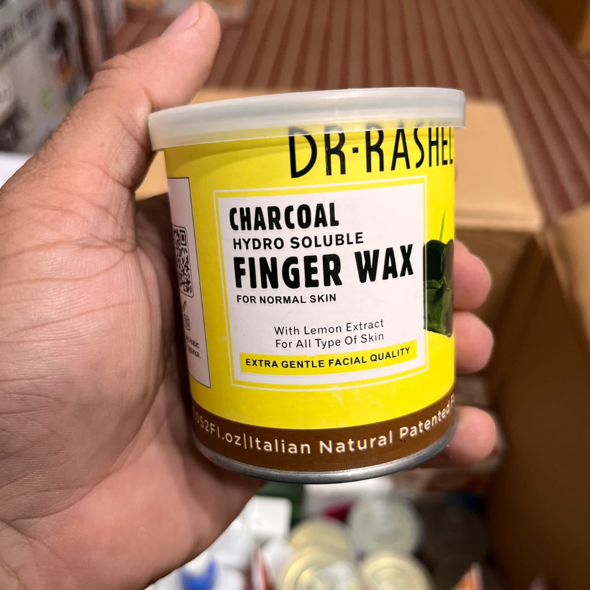 Dr. Rashel Charcoal Hydro Soluble Finger Wax.200g