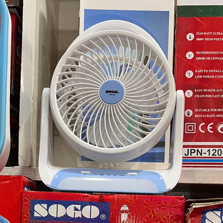 SOGO JPN-404 Rechargeable Fan Brushless Motor