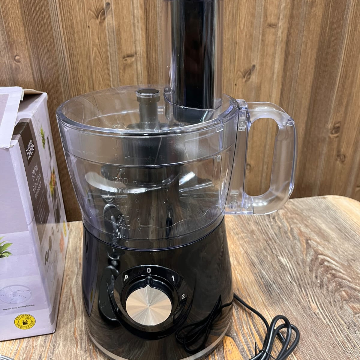 George Home 800W 5-in-1 Food Processor (Black) – Chops, Slices, Grates & Beats, 1.4L Capacity