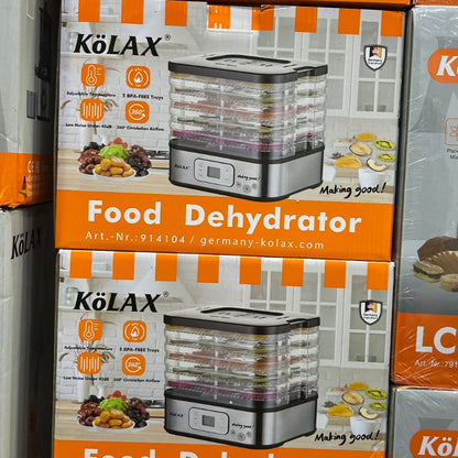 KoLAX Food Dehydrator – 5-Tray Electric Fruit & Vegetable Dryer