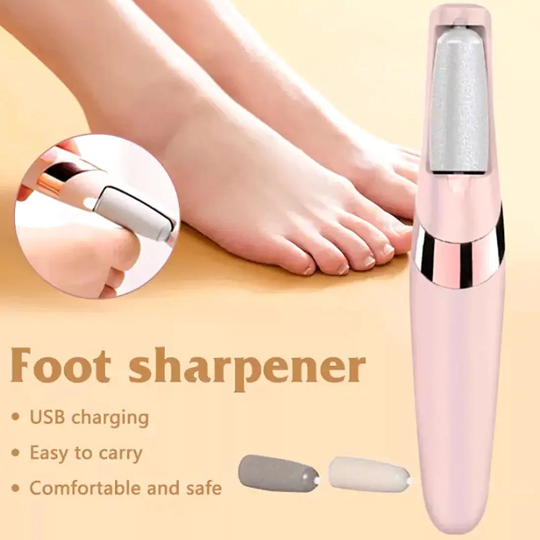 WEIMEI Rechargeable Electric Foot File Callus Remover for Wet & Dry Pedicure.