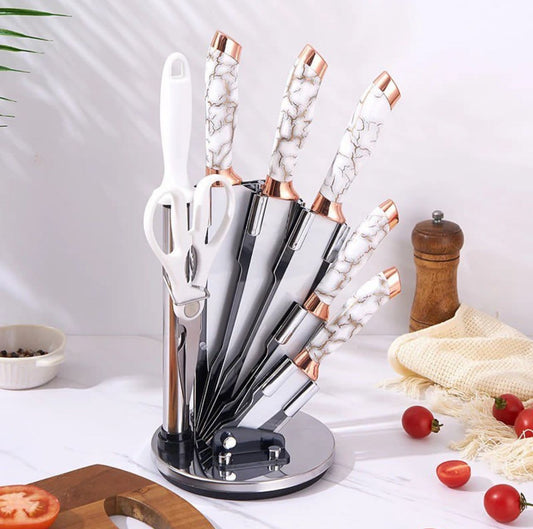 KUNSION Kitchen 9 Piece Knife Set