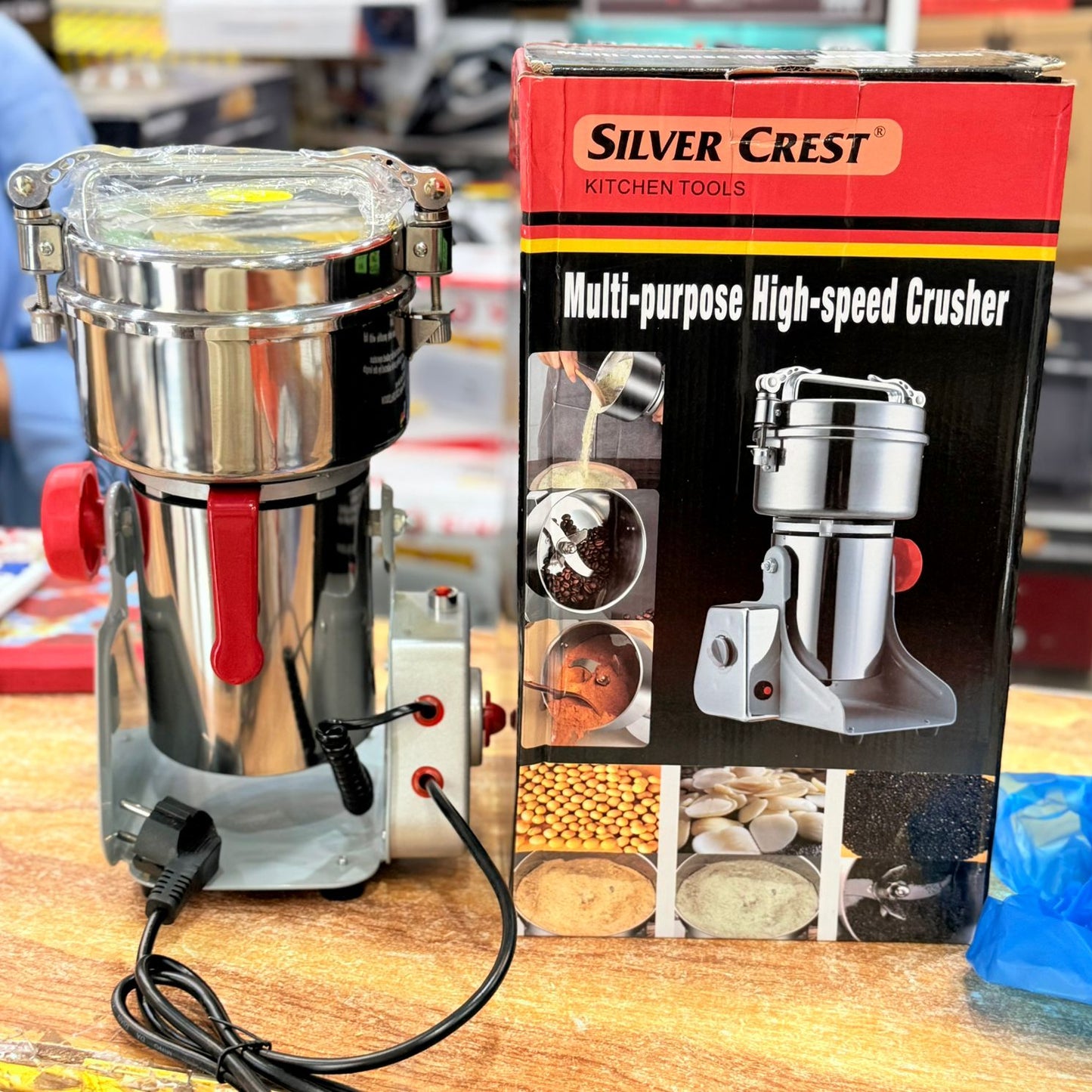 Silver Crest  Powder Grinder  | 250 GM | For Cereal |Grain |Spice Powder Grinder Machine 100% Copper Motor.