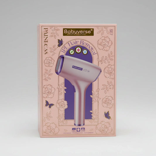 Babyverse Professional SE7 IPL Hair Removal Device – Painless Laser Hair Removal, Photorejuvenation & Acne Treatment
