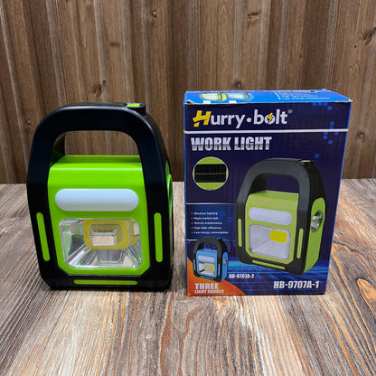 Hurry.Bolt 3-in-1 Solar Emergency Light & Power Bank
