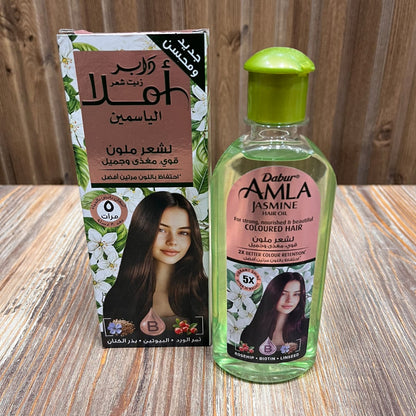 Dabur Amla Jasmine Hair Oil 300ml | For Strong, Nourished & Beautiful Shining Colored Hair