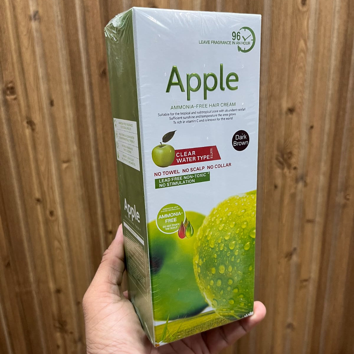 Apple Ammonia-Free Hair Cream 96-Hour Fragrance – Dark Brown