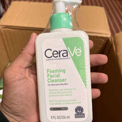 CeraVe Foaming Facial Cleanser For Normal to Oily Skin