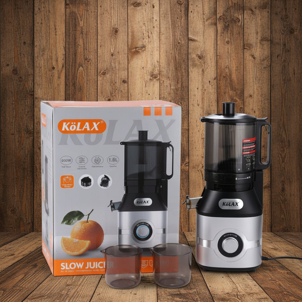 KOLAX Slow Juicer Machines 800W Cold Press Juicer for Whole Vegetables and Fruits