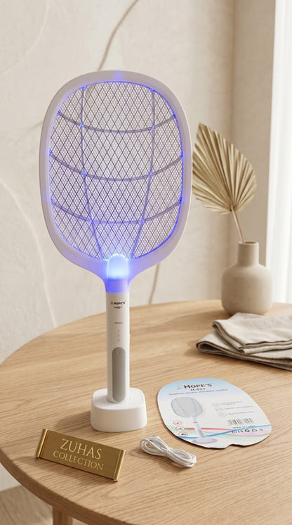 Electric Mosquito Killer Racket Rechargeable 2 in 1 UV Lamp | Mosquito Killer Bat