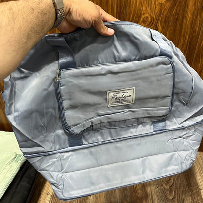 Fashion Expandable Travel Tote Bag - Gray