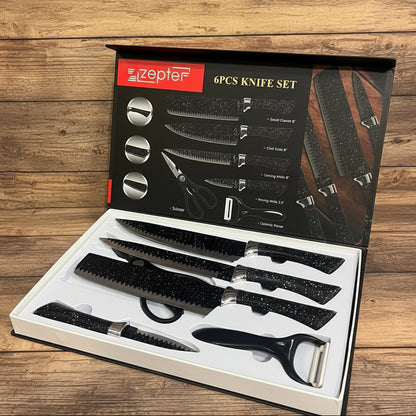 ZEPPTER 6 PCS KNIFE SET NON-STICK COATING