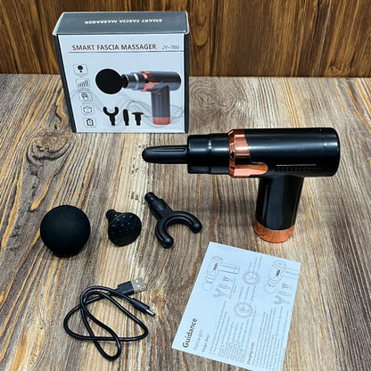 Smart Fascia Gun - 4-in-1 Deep Tissue Muscle Massager