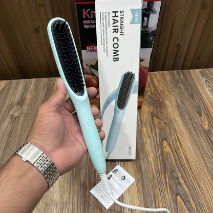 Straight Hair Comb – Ceramic Hair Straightening Brush | 6-Speed Temperature Control (Model RW-Z551)