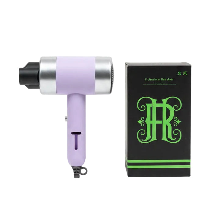 Professional 1800W Foldable Hair Dryer with Concentrator Nozzle (Lavender)