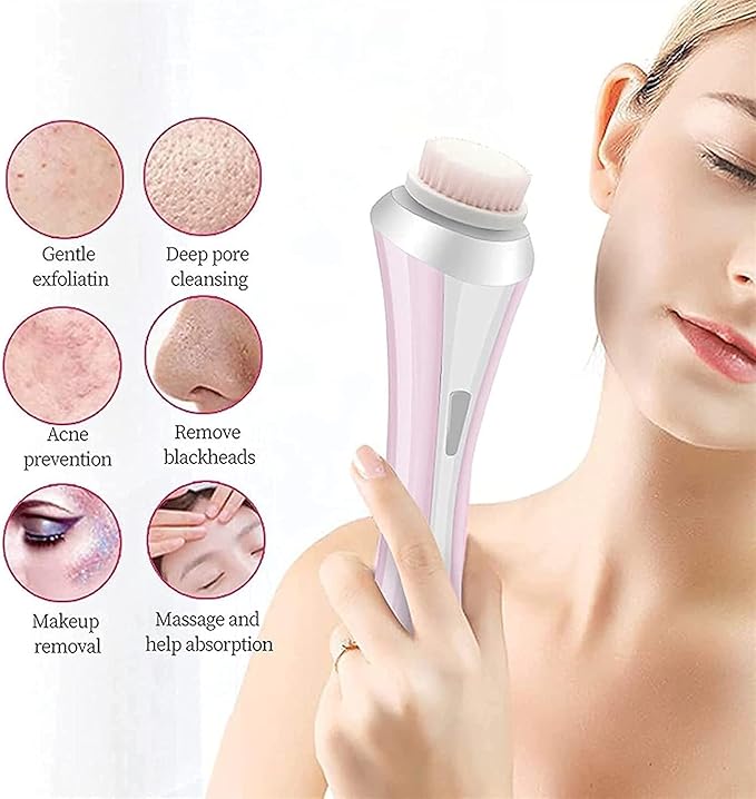 3 in 1 Electric Face Cleansing Brush & Spa Skin Care Massage