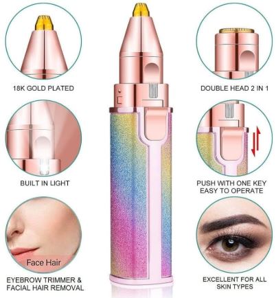 Flawless 2in1 Eyebrow Trimmer and Hair Remover