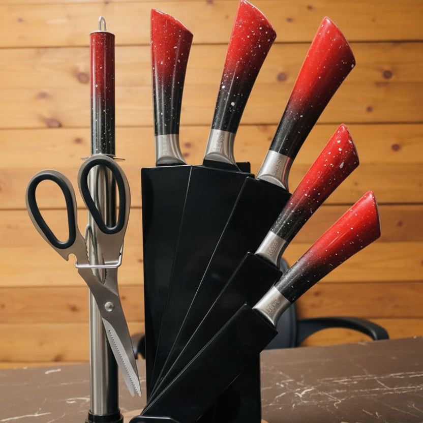 BASS 8-Piece Knife Set Creative Kitchen Experience – Modern Kitchen Essentials