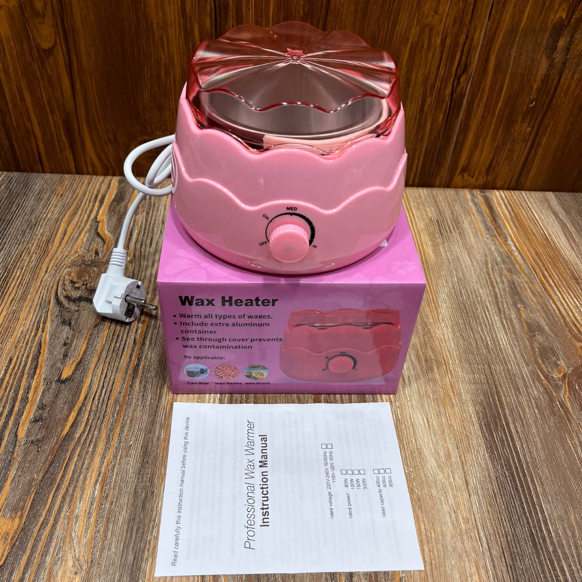 Wax Machine  for Hair Removal Adjustable Temperature Portable Electric Hot Wax Warmer Machine