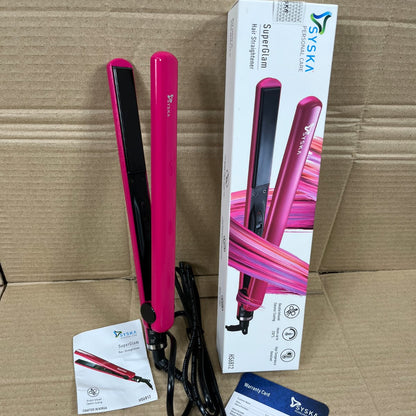 SYSKA SuperGlam Hair Straightener 2 in 1