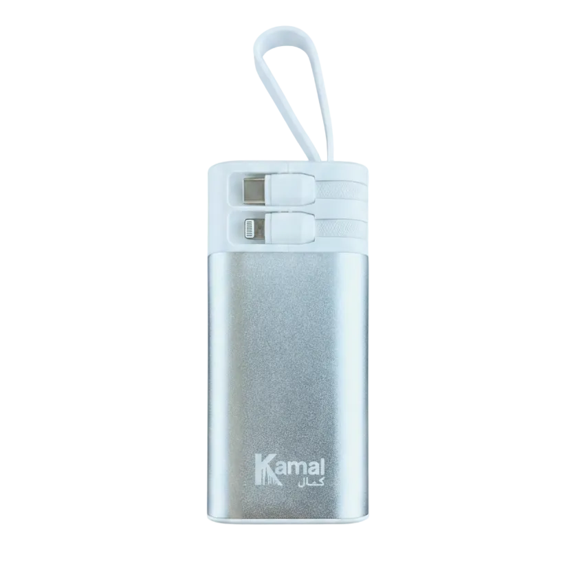 Kamal B52 20000mAh 22.5W Fast Charging Power Bank with Built-in Cables
