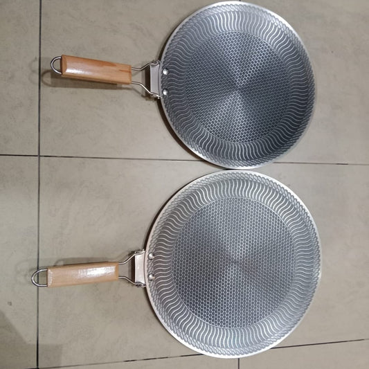 [38cm ] Foldable Handle Stainless Steel Tawa Laser Coated
