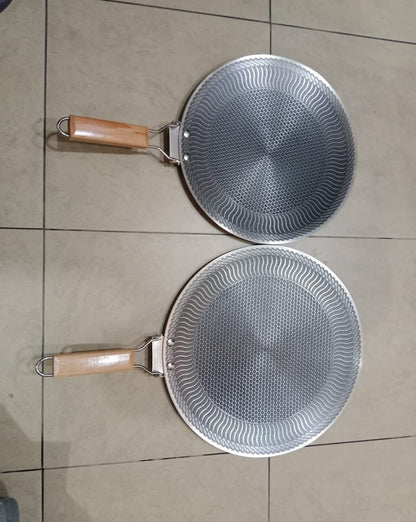 34 cm  Foldable Handle  Stainless Steel Tawa Laser Coated