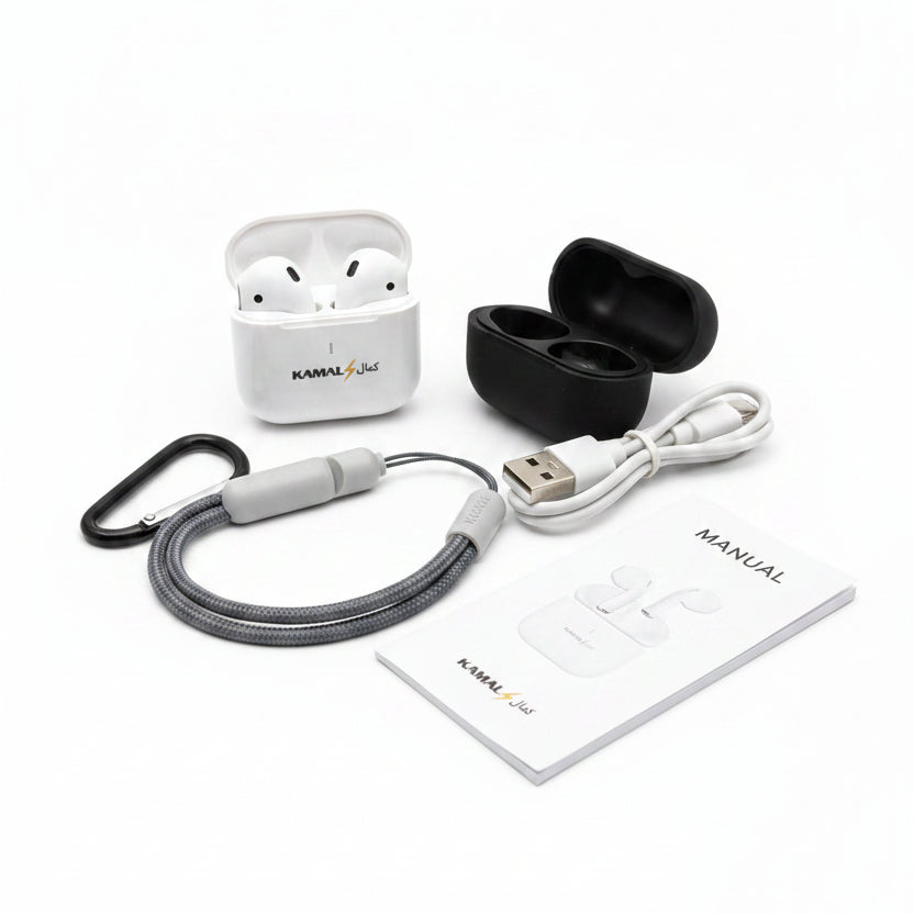 Kamal KBT.903 Mini TWS Wireless Earbuds – Bluetooth 5.4, Touch Control & Protective Case