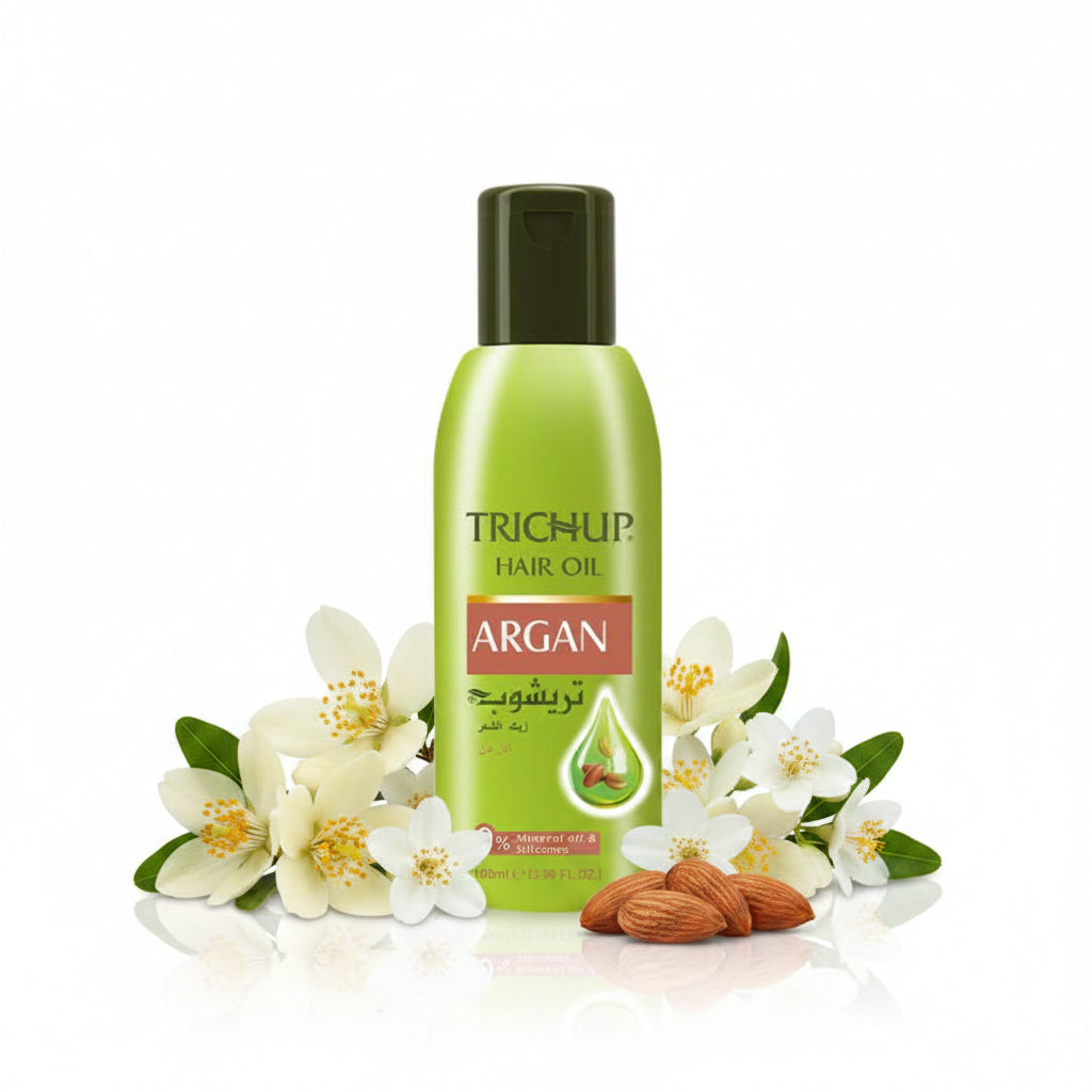 Trichup Argan Hair Oil for Soft & Silky Hair (100ml) – 0% Mineral Oil & Silicones