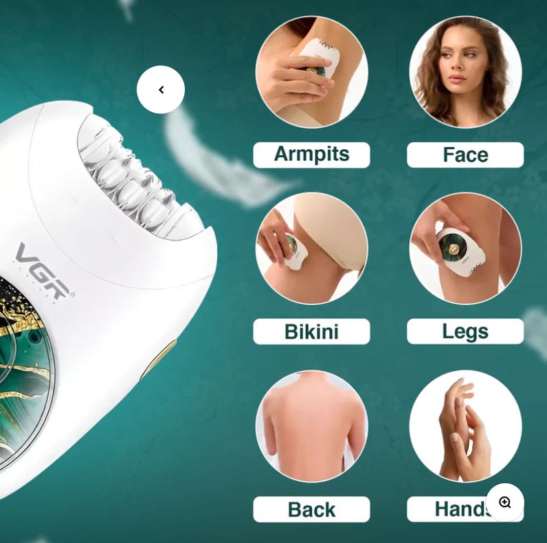 Ladies Rechargable Epilator Hair Removal Machine.