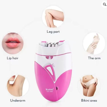 LADIES EPILATOR  PAIN LESS HAIR REMOVER  RECHARGEABLE  EPILATOR.
