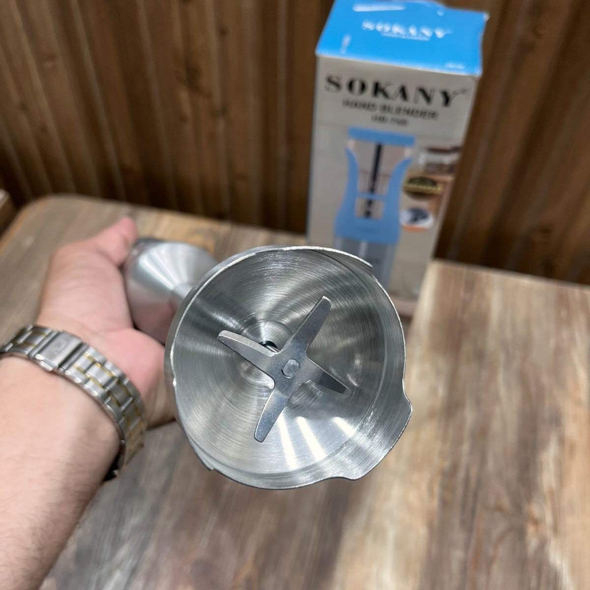 SOKANY Single Electric Blender Stick 4 Blades | HB-748