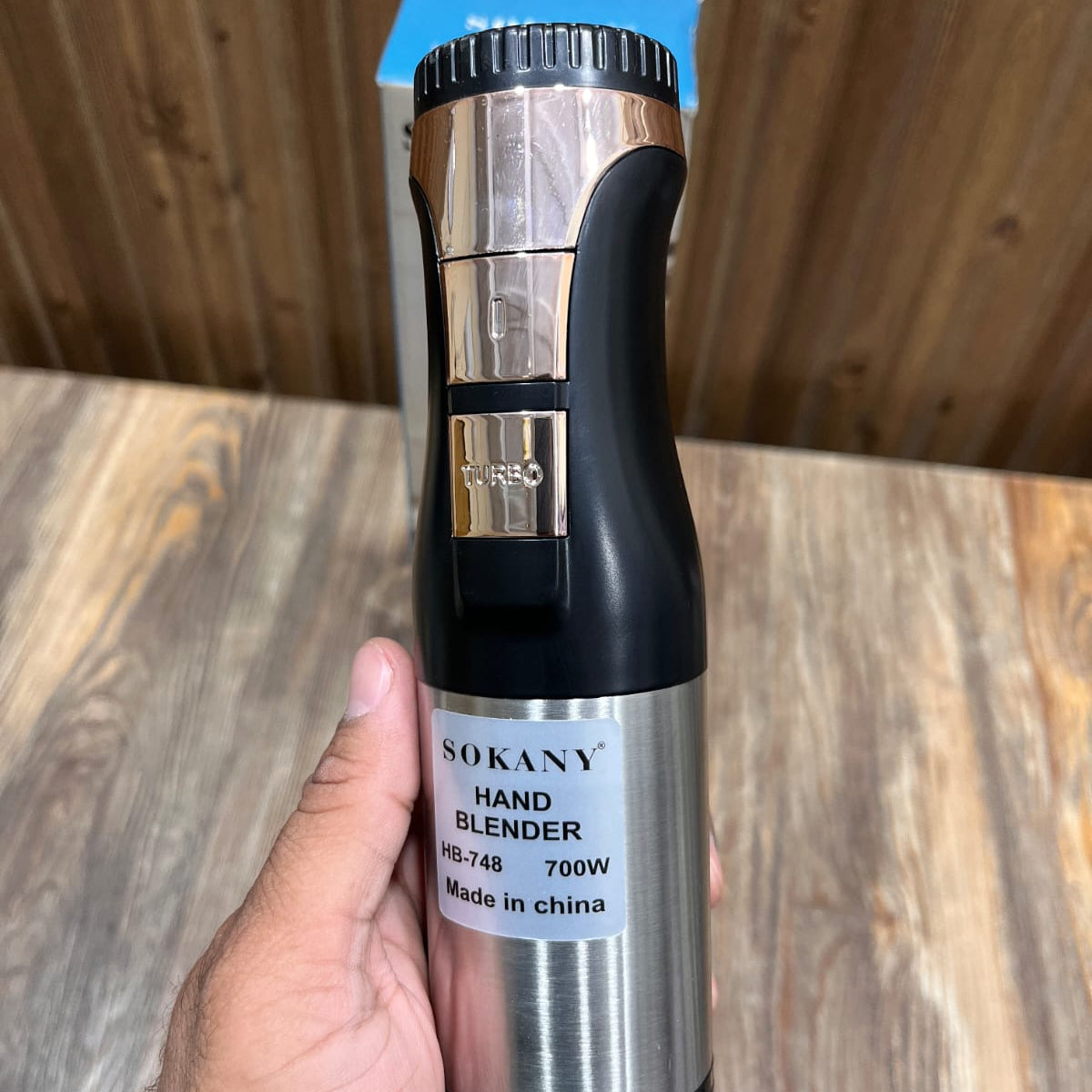 SOKANY Single Electric Blender Stick 4 Blades | HB-748